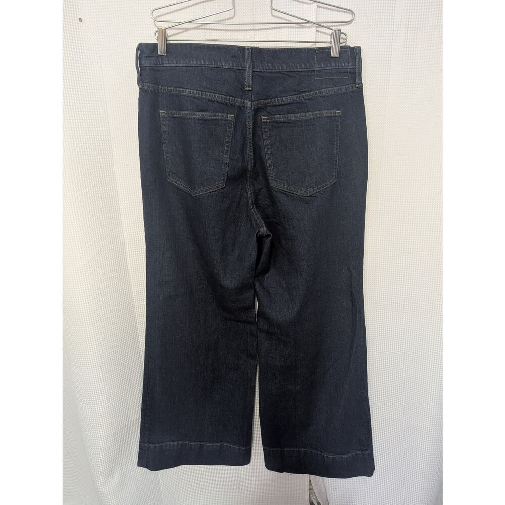 NWT! J. CREW! DEEP BLUE DENIM "'96 DENIM TROUSER" WIDE LEG, 5 POCKET JEANS! 14P - Picture 5 of 14